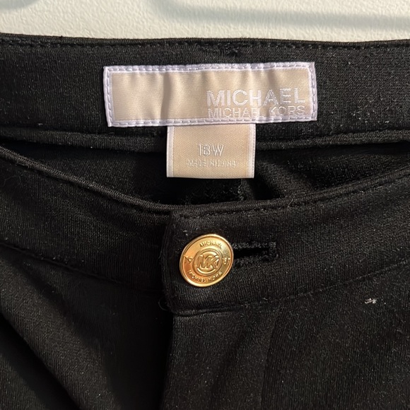 Michael Kors black skinny stretchy pants with pockets, size 18W - Picture 2 of 4